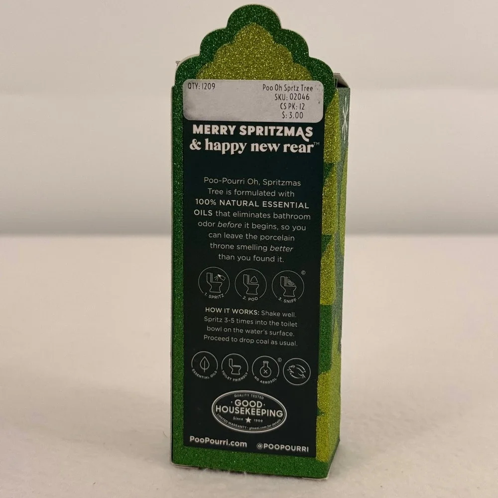 Poo-Pourri Oh Spritzmas Tree Before-You-Go Toilet Spray 2oz Holiday Scent 02046